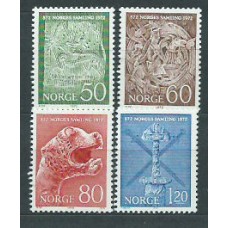 Noruega - Correo 1972 Yvert 598/601 ** Mnh