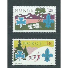 Noruega - Correo 1975 Yvert 661/2 ** Mnh Boi Scouts