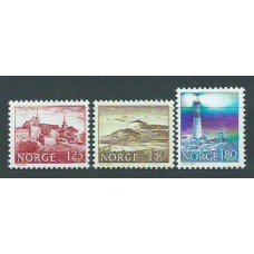 Noruega - Correo 1977 Yvert 695/7 ** Mnh Monumentos