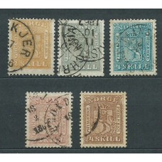 Noruega - Correo 1863 Yvert 6/10 usado