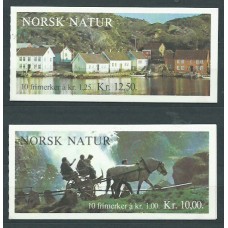 Noruega - Correo 1979 Yvert 751/2 Carnet ** Mnh Paisajes