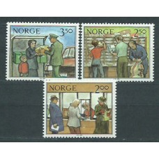 Noruega - Correo 1984 Yvert 852/4 ** Mnh