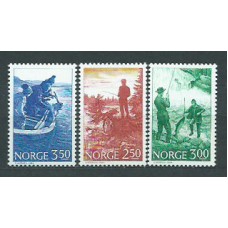 Noruega - Correo 1984 Yvert 855/7 ** Mnh Deportes . Pesca