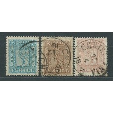 Noruega - Correo 1863 Yvert 8/10 usado