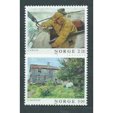 Noruega - Correo 1987 Yvert 931/2 ** Mnh Pinturas