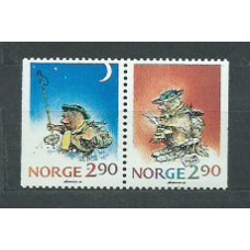 Noruega - Correo 1988 Yvert 964a/5a ** Mnh Navidad