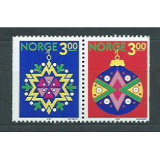 Noruega - Correo 1989 Yvert 992/3a ** Mnh Navidad