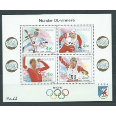 Noruega - Correo 1993 Yvert 1076/9 ** Mnh Juegos Olimpicos de Lillehammer