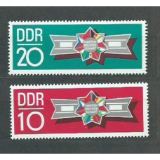 Alemania Oriental Correo 1970 Yvert 1306/7 ** Mnh