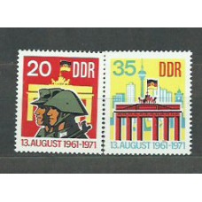 Alemania Oriental Correo 1971 Yvert 1381/2 ** Mnh