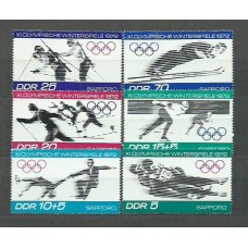 Alemania Oriental Correo 1971 Yvert 1413/8 ** Mnh Juegos Olimpicos de Invierno Sapporo