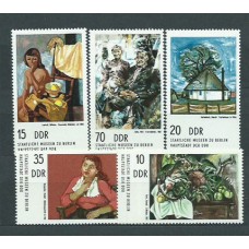 Alemania Oriental Correo 1974 Yvert 1682/6 ** Mnh Pinturas