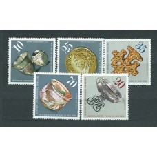 Alemania Oriental Correo 1976 Yvert 1858/62 ** Mnh Arqueologia