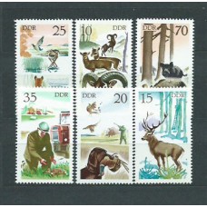 Alemania Oriental Correo 1977 Yvert 1940/5 ** Mnh Fauna