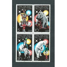 Alemania Oriental Correo 1978 Yvert 2034/7 ** Mnh Circo