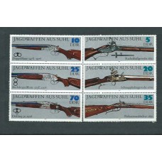 Alemania Oriental Correo 1978 Yvert 2050/5 ** Mnh Fusiles de caza