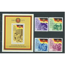 Alemania Oriental Correo 1979 Yvert 2122/5+H,54 ** Mnh