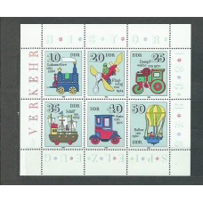 Alemania Oriental Correo 1980 Yvert 2224/9 ** Mnh Juguetes Historicos