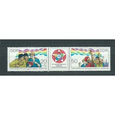 Alemania Oriental Correo 1985 Yvert 2583/4A ** Mnh