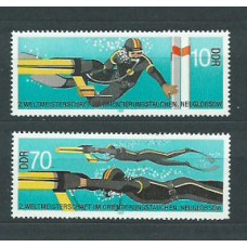 Alemania Oriental Correo 1985 Yvert 2585/6 ** Mnh Deportes