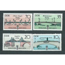 Alemania Oriental Correo 1985 Yvert 2595/8 ** Mnh Puentes