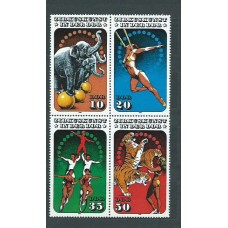 Alemania Oriental Correo 1985 Yvert 2606/9 ** Mnh Circo