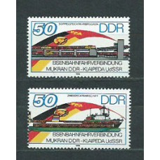 Alemania Oriental Correo 1986 Yvert 2673/4 ** Mnh