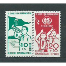 Alemania Oriental Correo 1958 Yvert 365/6 ** Mnh Boi Scouts