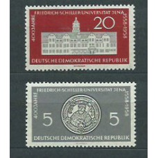 Alemania Oriental Correo 1958 Yvert 367/8 ** Mnh