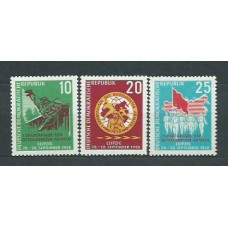 Alemania Oriental Correo 1958 Yvert 370/2 ** Mnh