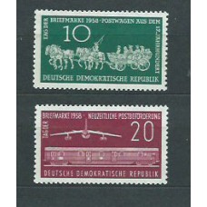 Alemania Oriental Correo 1958 Yvert 377/8 ** Mnh Dia del Sello