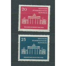 Alemania Oriental Correo 1958 Yvert 380/1 ** Mnh