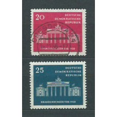 Alemania Oriental Correo 1958 Yvert 380/1 usado