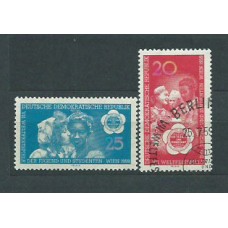 Alemania Oriental Correo 1959 Yvert 419/20 usado