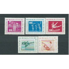 Alemania Oriental Correo 1959 Yvert 421/5 ** Mnh Deportes