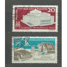 Alemania Oriental Correo 1960 Yvert 497/8 usado