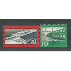 Alemania Oriental Correo 1960 Yvert 519/21 ** Mnh Trenes