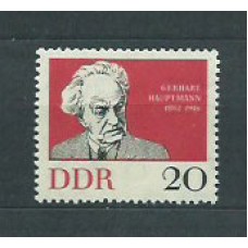 Alemania Oriental Correo 1962 Yvert 637 ** Mnh Personajes