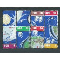 Alemania Oriental Correo 1962 Yvert 638/45 ** Mnh Astrofilatelia