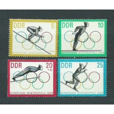 Alemania Oriental Correo 1963 Yvert 703/6 ** Mnh Olimpiadas de Insbruck