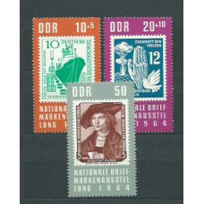 Alemania Oriental Correo 1964 Yvert 759/61 ** Mnh Exposición Filatelica