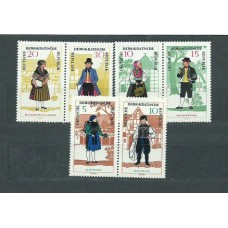 Alemania Oriental Correo 1966 Yvert 912/7 ** Mnh Trajes Regionales