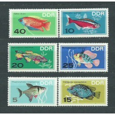 Alemania Oriental Correo 1966 Yvert 920/5 ** Mnh Peces