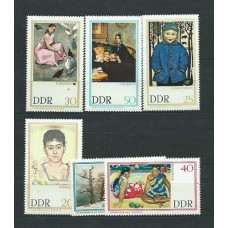 Alemania Oriental Correo 1967 Yvert 963/8 ** Mnh Pinturas