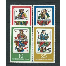 Alemania Oriental Correo 1967 Yvert 995/8 ** Mnh Naipes