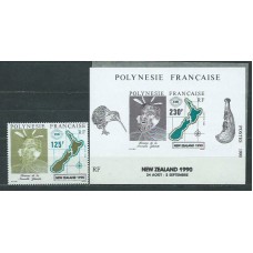 Polinesia - Correo Yvert 363+H.17 ** Mnh