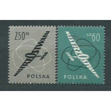 Polonia - Correo 1958 Yvert 935/6 ** Mnh Avión