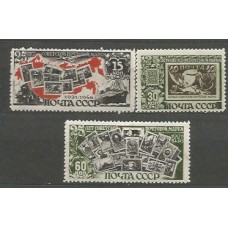 Rusia - Correo 1946-47 Yvert 1006/8 (*) Mng