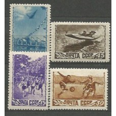 Rusia Correo 1948  Yvert 1224/7 * Mh Deportes