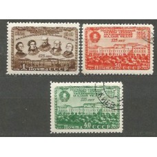 Rusia - Correo 1949 Yvert 1389/91 usado